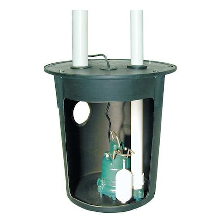 Zoeller Sump Pump System, 3/10HP, Vertical Switch 900-0002