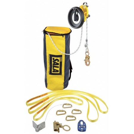 3M Dbi-Sala Rescue and Descent System, 310 lb. Capacity, Full Body Harness with Front D Ring 3321050