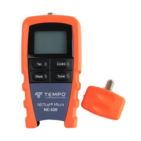 TEMPO COMMUNICATIONS NetCat 100 Cable Tester, VDV Wiring NC-100