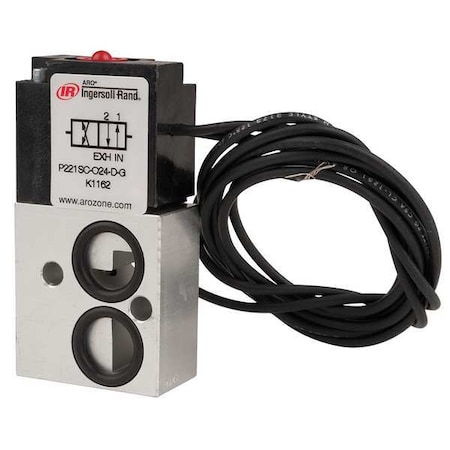 Aro Solenoid Air Control Valve, 1/8 In, 24VDC P221SC-024-D