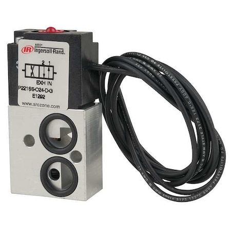 Aro Solenoid Air Control Valve, 1/8 In, 24VDC P221SS-024-D