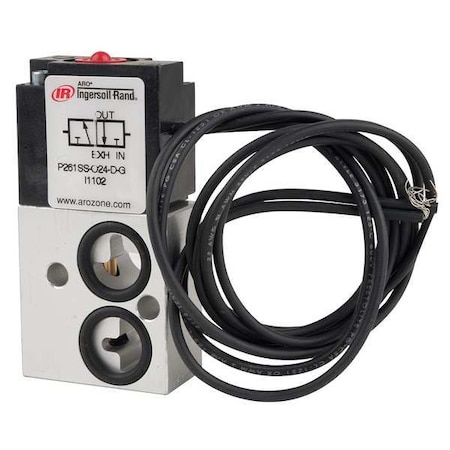 Aro Solenoid Air Control Valve, 1/8 In, 24VDC P261SS-024-D
