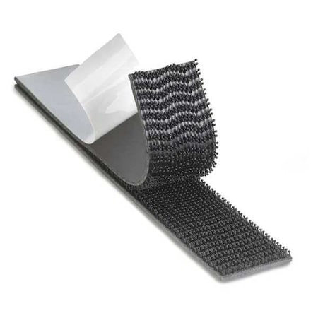 Scotch Reclosable Fastener, Acrylic Adhesive, 150 ft, 1 in Wd, Black SJ3550