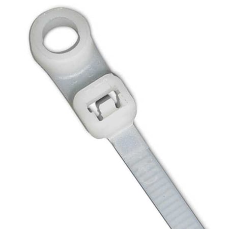POWER FIRST 6.69" L Mountable Intermediate Cable Tie NAT PK 100 36J188