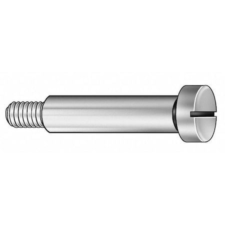 Zoro Select Precision Shoulder Screw, #8-32 Thr Sz, 3/16 in Thr Lg, 1/4 in Shoulder Lg, 18-8 Stainless Steel 4317