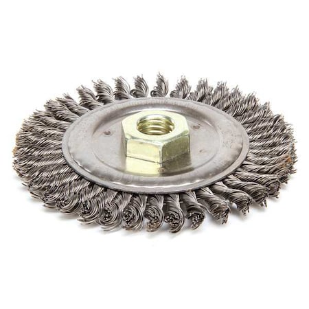 WEILER Wire Wheel Wire Brush, 4-1/2", 3/16" W 94043