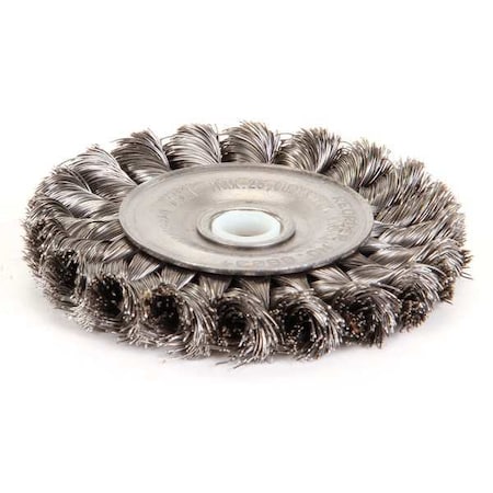 WEILER Twist Wire Wheel Wire Brush, Threaded Arbor 94009