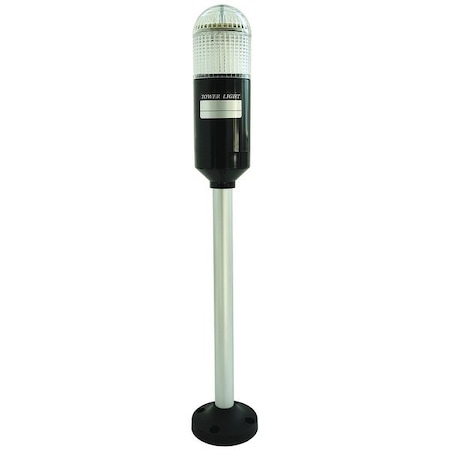 Zoro Select Tower Light Assembly, 24V AC/DC, Amber, Green, Red, 56 mm Dia., 16 7/8 in Height, LED 6JZG8