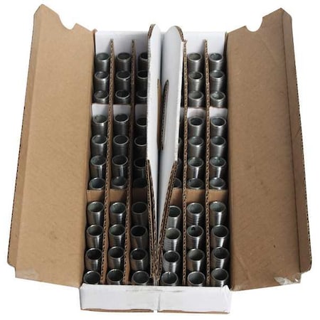 Zoro Select 1/2" MNPT TBE Galvanized Steel Pipe Nipple Assortment Sch 40 6KC78