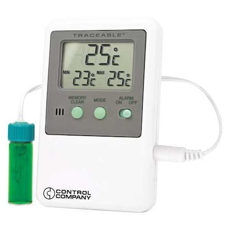 Traceable Digital Thermometer, -58 Degrees to 158 Degrees F for Wall or Desk Use 4527