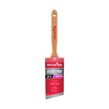 Wooster 2-1/2" Angle Sash Soft, Nylon Bristle, Paint Brush, Wood Handle 4170-2 1/2