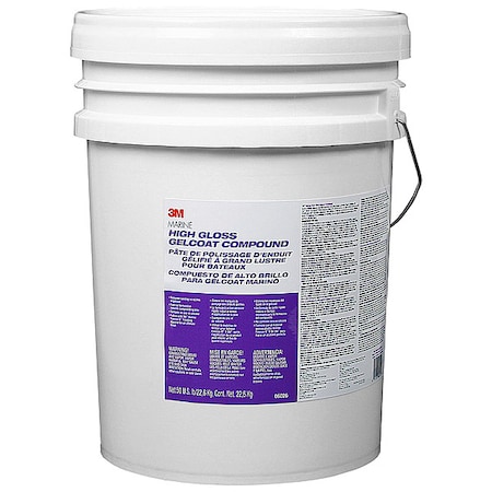 3M 23 Oz. Marine High Gloss Gelcoat Compound Bottle, White, High Gloss 06026