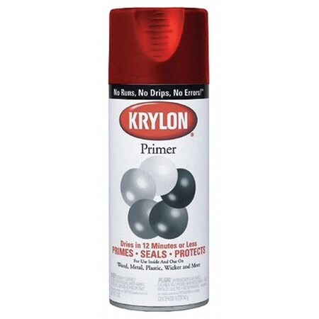 Krylon Primer, Aerosol, Ruddy Brown, 12 oz. K01317