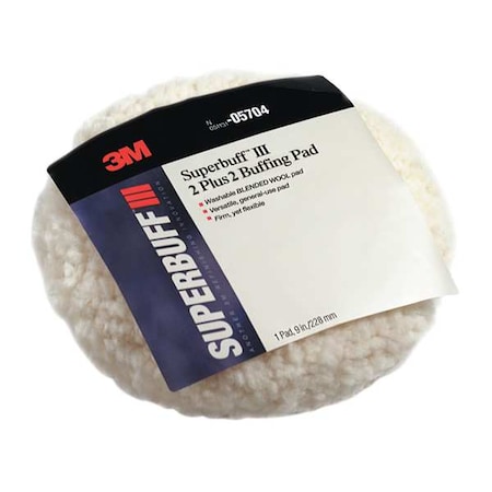 3M Pad, Buffing, 9 In., Blended Wool 05704