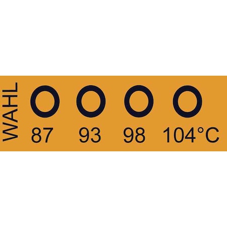 WAHL Non-Rev Temp Indicator, Kapton, PK10 450-087VC