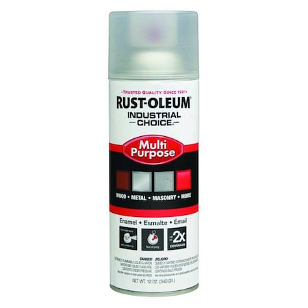 Rust-Oleum Spray Paint, Crystal Clear, Gloss, Solvent, 12 oz 1610830