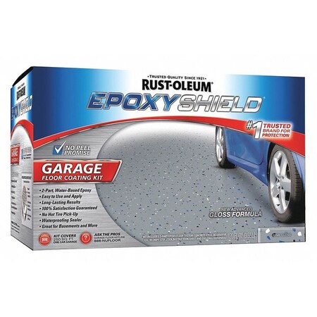 Epoxyshield Garage Floor Kit Amine Cured Epoxy 1 Car Kit Gloss