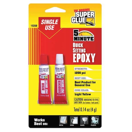 Super Glue Spray Adhesive, Quick Setting Epoxy Series, Orange, 16.9 oz, Aerosol Can, 1:01 Mix Ratio 15350-12