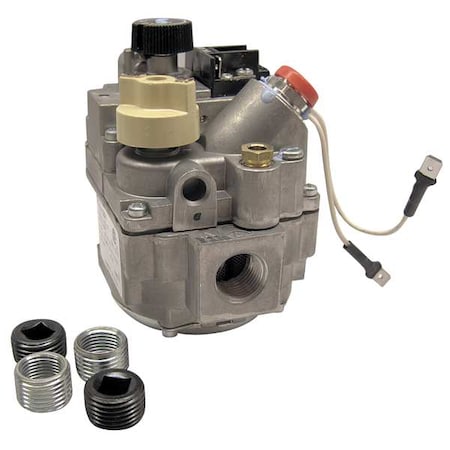 Robertshaw Gas Valve, NG/LP, Standing Pilot, 24 V, 3.5 in wc, Slow Opening, 0.2 A, -40 to 175 Degrees F 700-434