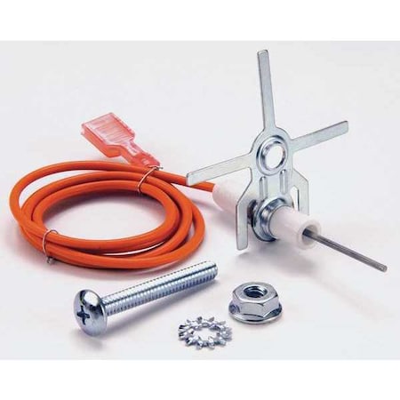 Robertshaw Flame Sensor, LP/NG, 24V, 2 1/4 in L., Universal Ignitor/Sensor Assembly, Mounting Hardware 1751-729