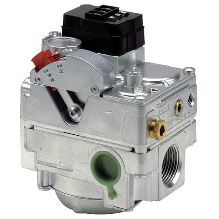 Robertshaw Gas Valve, NG/LP, Direct Spark Ignition, Hot Surface Ignition, Intermittent Pilot, 24 V, 3.5 in wc 720-079