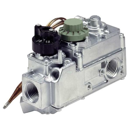 Robertshaw Gas Valve, NG/LP, 3.5 in wc, Standard Opening, -40 to 175 Degrees F, 1/2 in Inlet Size 710-205