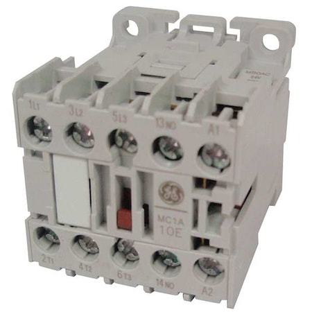Abb Miniature IEC Magnetic Contactor, 3 Poles, 120 V AC, 6 A, Reversing: No MC1A-3-10-AT-J