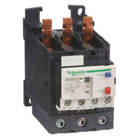 Schneider Electric Overload Relay, 1NC/1NO, 48 A Min current, 65 A Max current, 690V AC LRD365