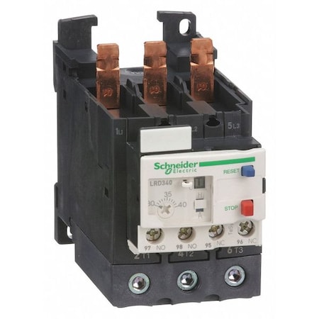 Schneider Electric Overload Relay, 1NC/1NO, 30 A Min current, 40 A Max current, 690V AC LRD340
