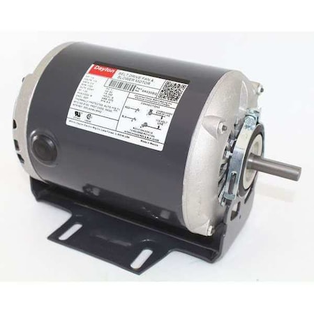 Dayton Split-Phase Belt Drive Motor, 1/3 HP, 56Z Frame, 115V AC Voltage, 1,725 Nameplate RPM 6K030