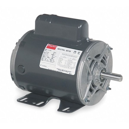Dayton Capacitor-Start General Purpose Motor, 1 HP, 115/208-230 Voltage, 56H Frame, 1725 Nameplate RPM 6K148