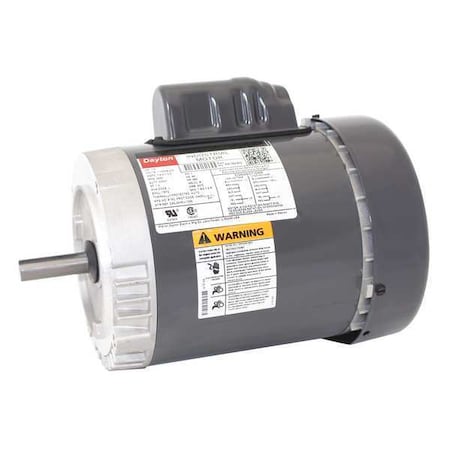 Dayton Capacitor-Start General Purpose Motor, 1/2 hp HP, 115/208-230V AC Voltage, 56C Frame 6K182BG