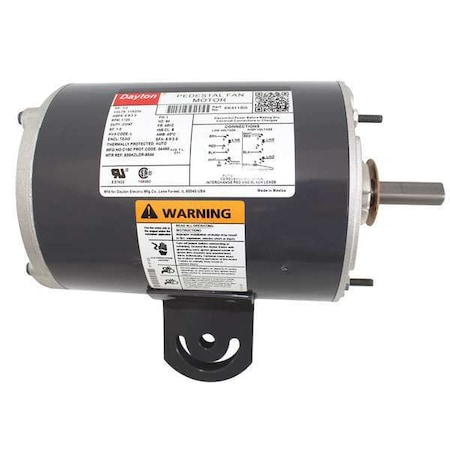Dayton Pedestal Fan Motor, 1/2 hp 6K411