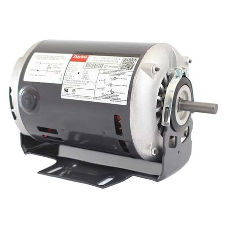 Dayton Split-Phase Belt Drive Motor, 1/4, 1/8 HP, 56Z Frame, 115V AC Voltage, 1,725/1,140 Nameplate RPM 6K425