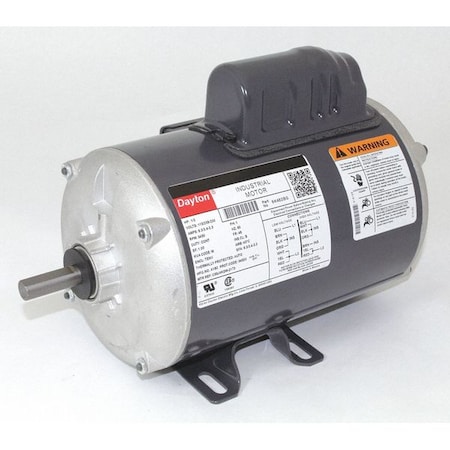 Dayton Capacitor-Start General Purpose Motor, 1/2 hp HP, 115/208-230V AC Voltage, 48 Frame 6K482