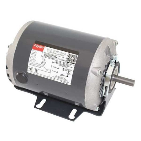 Dayton Split-Phase Belt Drive Motor, 1/2 HP, 48 Frame, 115V AC Voltage, 1,725 Nameplate RPM 6K589BG