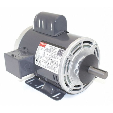 Dayton Capacitor-Start General Purpose Motor, 1 1/2 hp HP, 115/208-230V AC Voltage, 143T Frame 6K630
