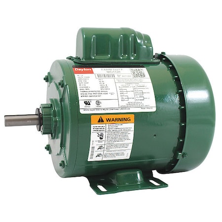 Dayton High Torque Farm Duty Motor, Capacitor-Start, 1/3 HP, 115/230V AC, 1,725 Nameplate RPM, 56Z Frame 6K710