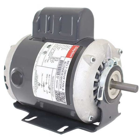 Dayton Split-Phase Start/Capacitor-Run Belt Drive Motor, 1/4 HP, 48 Frame, 115V AC Voltage 6K870