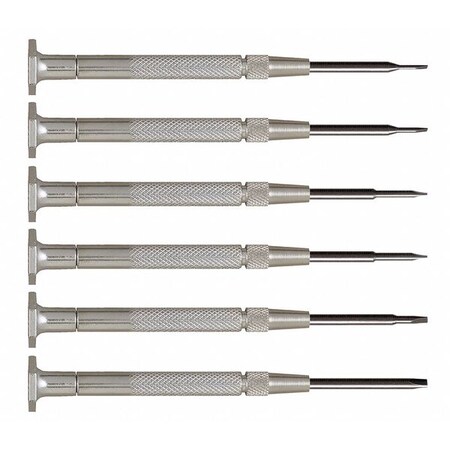 Moody Tool Precision Screwdriver Set, Slotted, 6 pcs. 58-0116