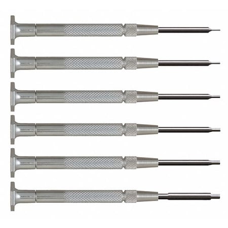 Moody Tool Precision Screwdriver Set, Hex, SAE, 6 pcs. 58-0149