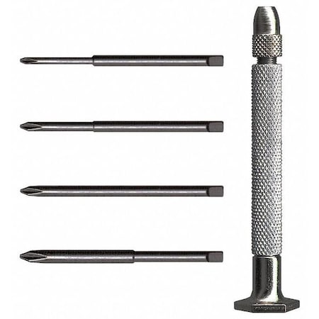 Moody Tool Prec. Screwdriver Set, Mag., Phillips, 5pcs 58-0240