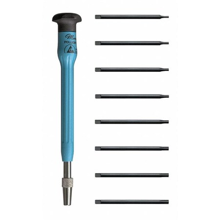 Moody Tool Screwdriver Set, Interchangeable, 9 Pc 58-0380