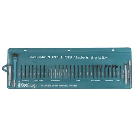 Moody Tool Single Ended Bit 5-3/4 in, , Num. of pieces:31 59-0247