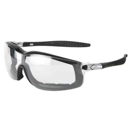 Mcr Safety RT1, Safety Glasses, Anti-Fog & Anti-Scratch, Clear Lens, Silver Frame, Full-Frame RT110AF