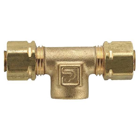 Parker 1/4" Compression x 1/8" FNPT Brass Branch Tee 10PK 177CA-4-2