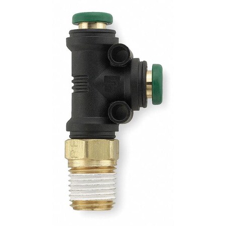 Parker 1/16" Tube Brass Swivel Male Run Tee 10PK W371PL-2-1