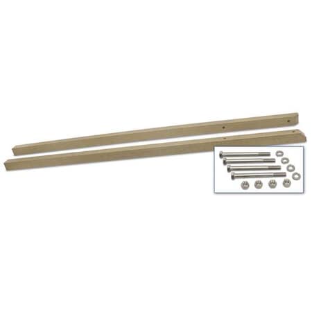 United Visual Products Sign Post, Square, , Recycled Plastic Brown, 10 ft. L, 3-1/2" D, 2 PK UVMCP-SAND