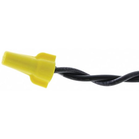 Ideal Twist-On Wire Connector, 10 AWG Max, Yellow, Thermoplastic Polyester Insulation, 600 V, 225 PK 30-451J