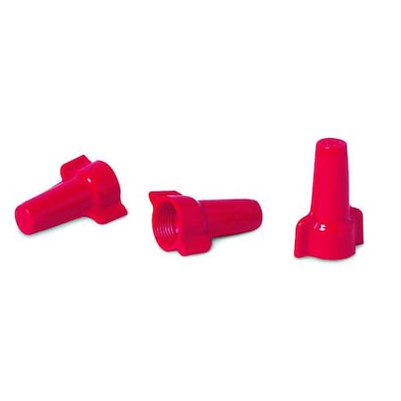 Ideal Twist-On Wire Connector, 8 AWG Max, Red, Thermoplastic Polyester Insulation, 600 V, 300 PK 30-452J